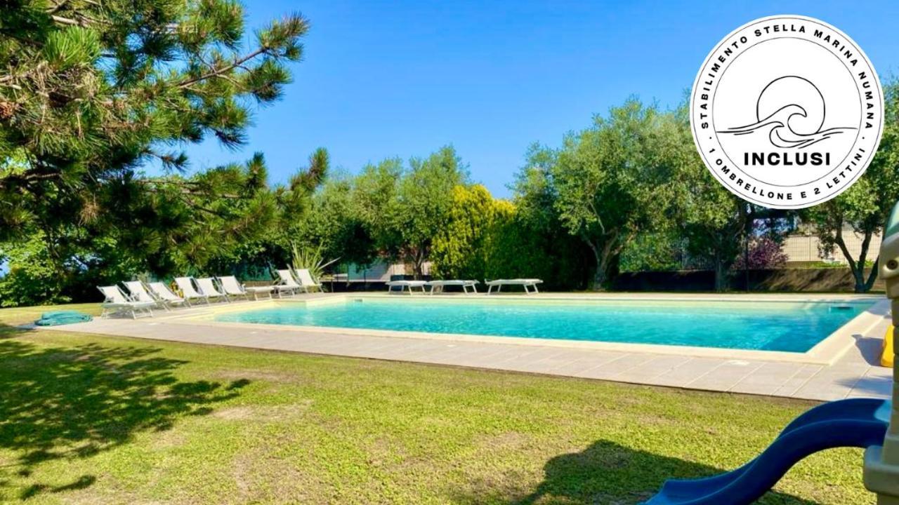 Viva3 - Numana, Ampio Trilocale In Villa Con Piscina מראה חיצוני תמונה