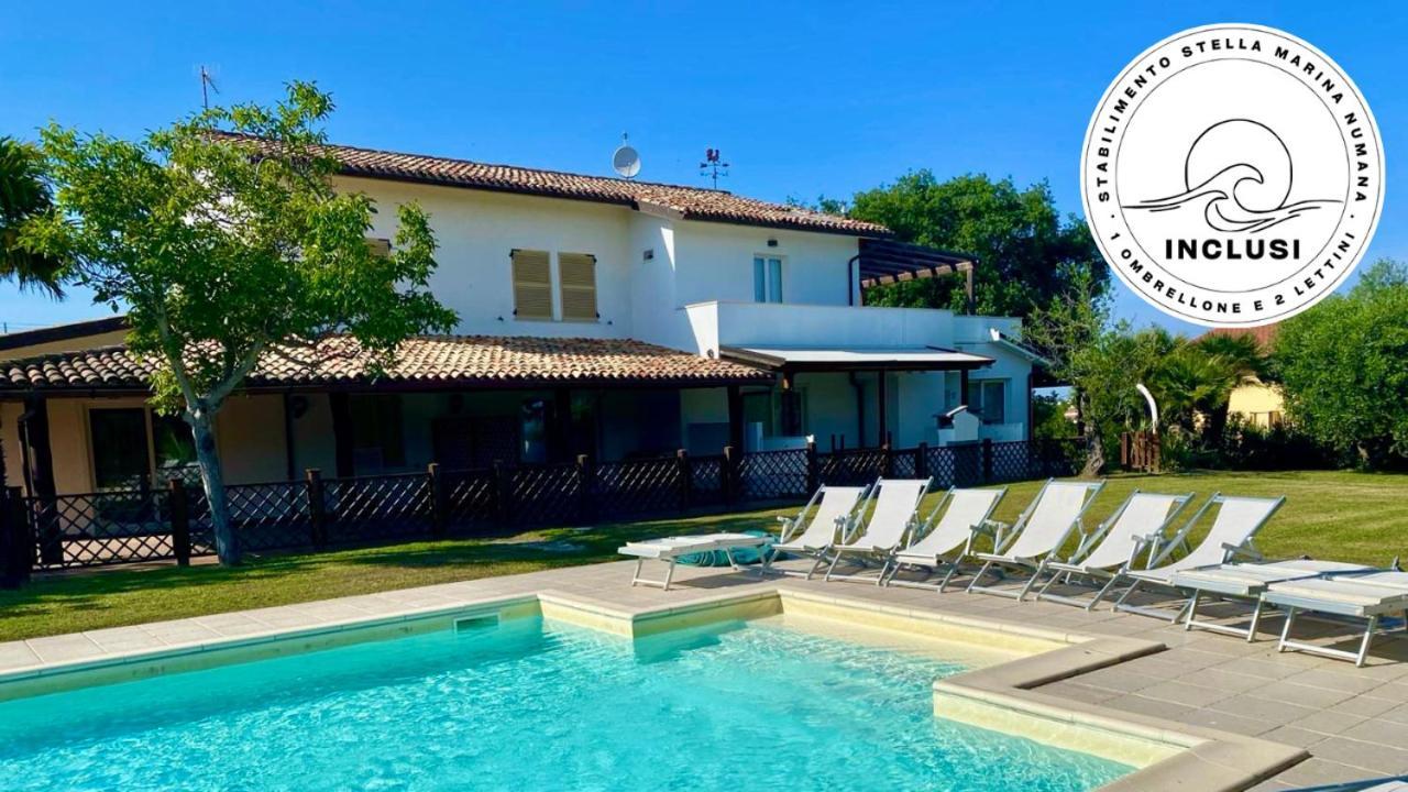 Viva3 - Numana, Ampio Trilocale In Villa Con Piscina מראה חיצוני תמונה