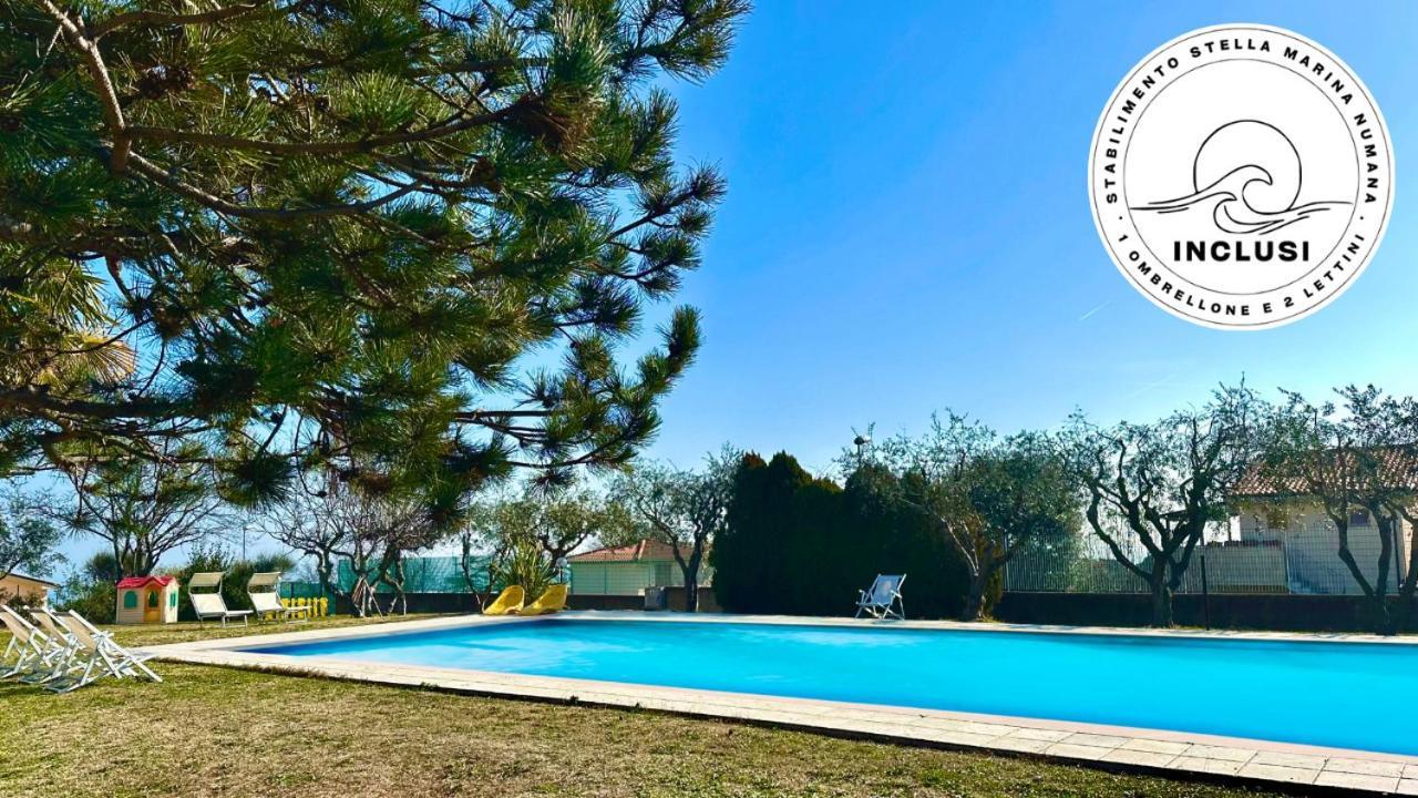 Viva3 - Numana, Ampio Trilocale In Villa Con Piscina מראה חיצוני תמונה
